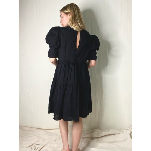 FOREVER THAT GIRL Jane Tunic Lace Black Cotton Minidress NWT US MEDIUM ANTHRO - Picture 5 of 13